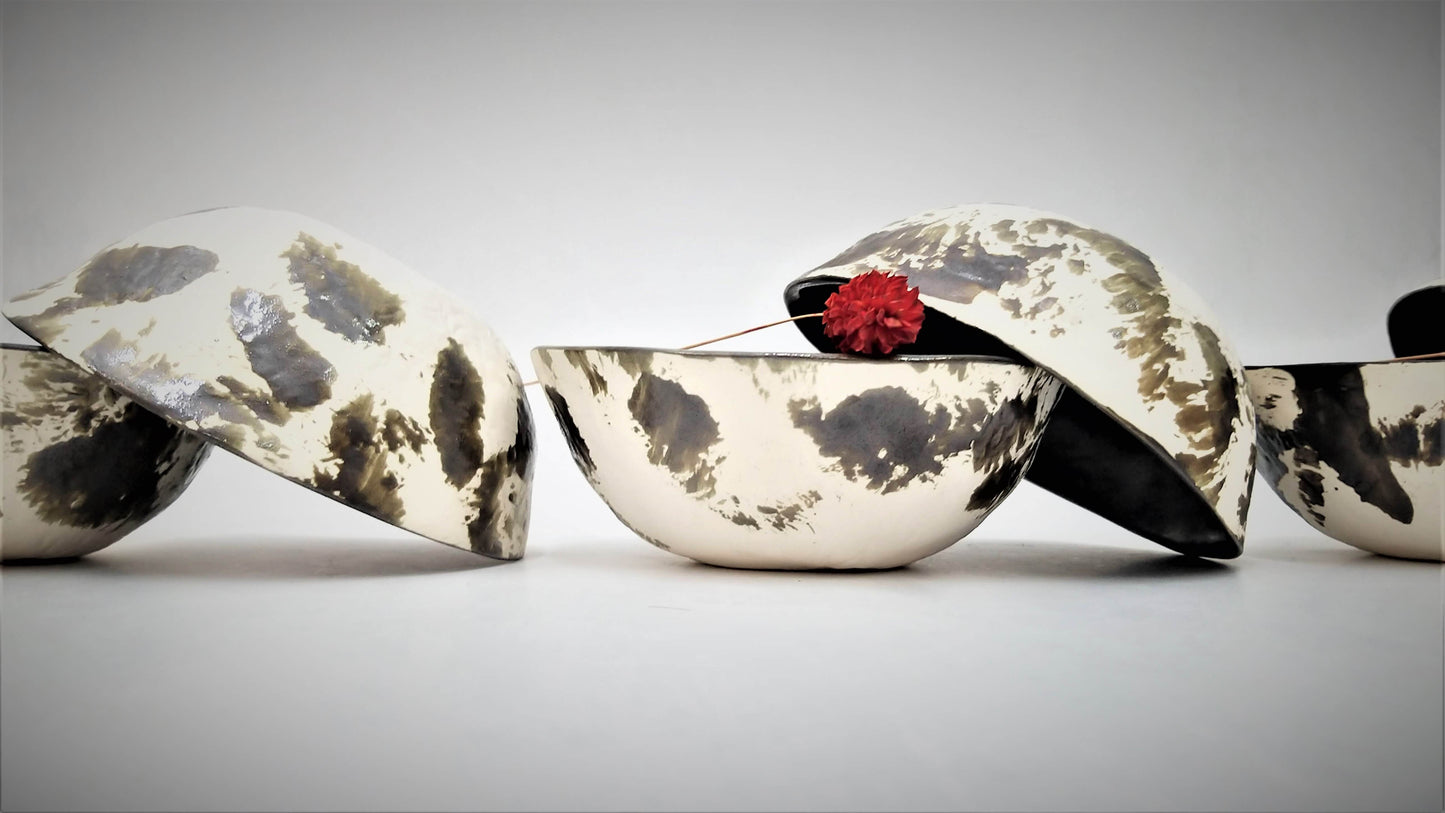 Handcrafted bowls with care for unique design