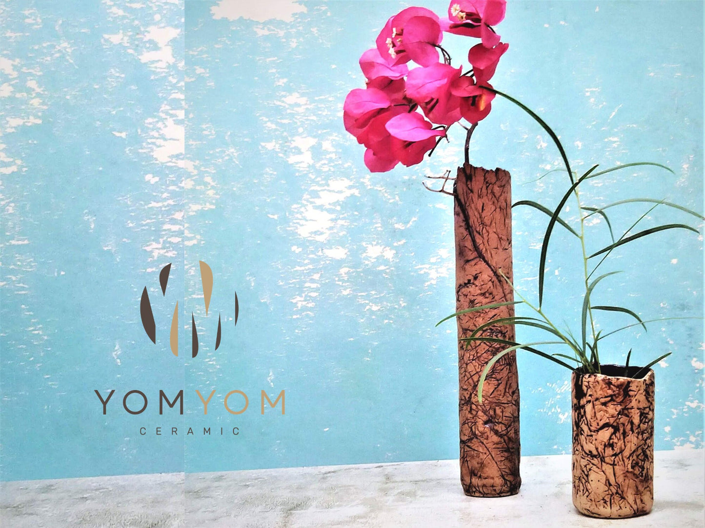 Tall Ceramic Flower Vase