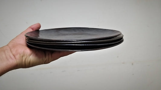 Black Ceramic Dinner Plates