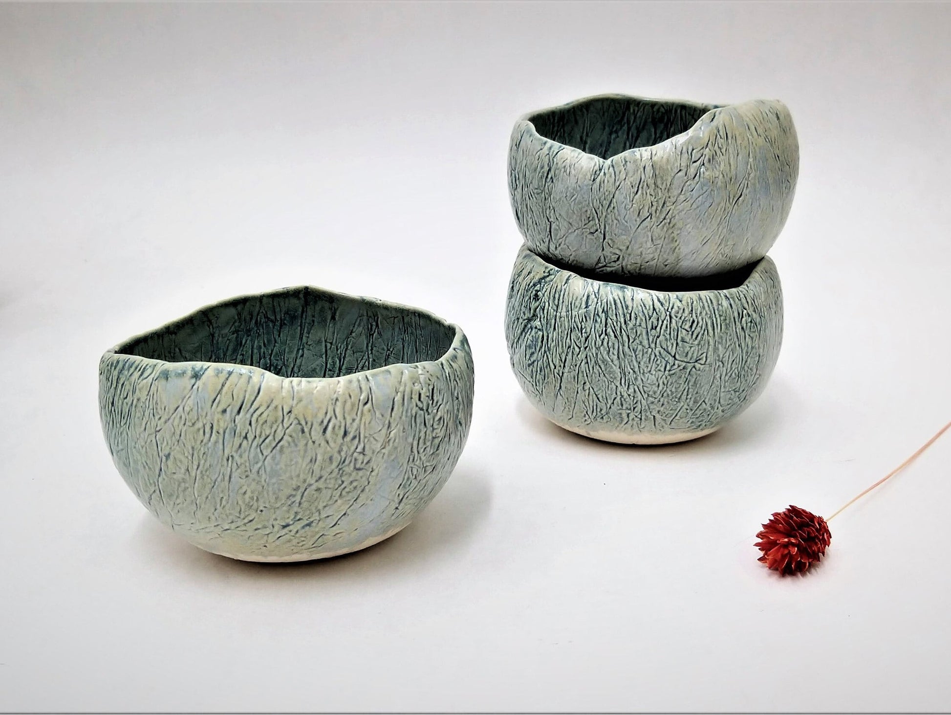 Unique Blue Serving Bowls