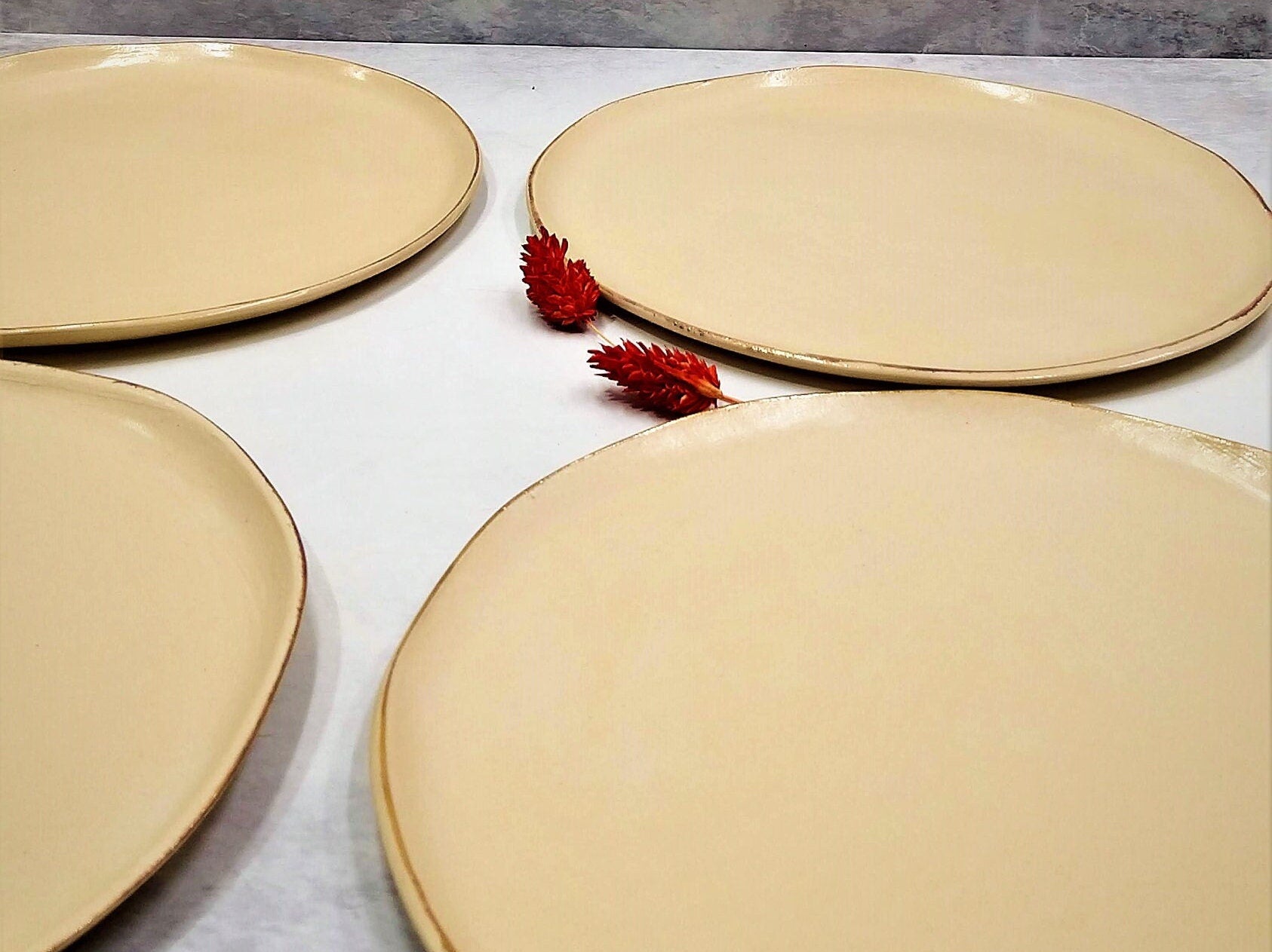 Ceramic Plates With Gold Rims