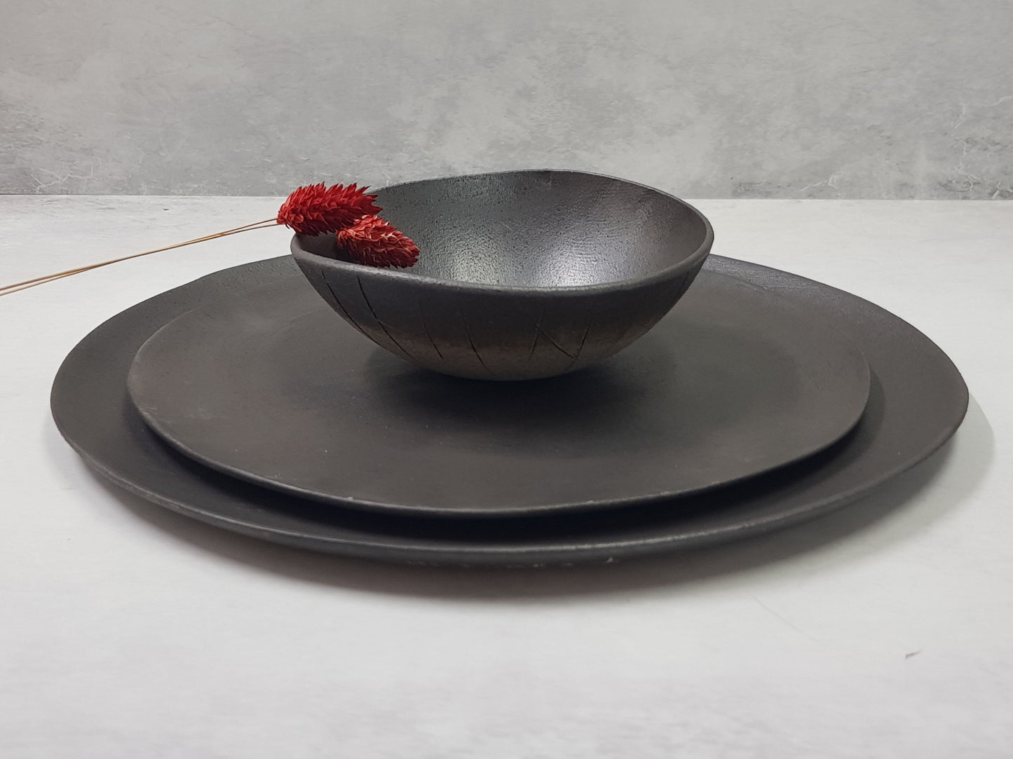 Black Matte Dishware Set
