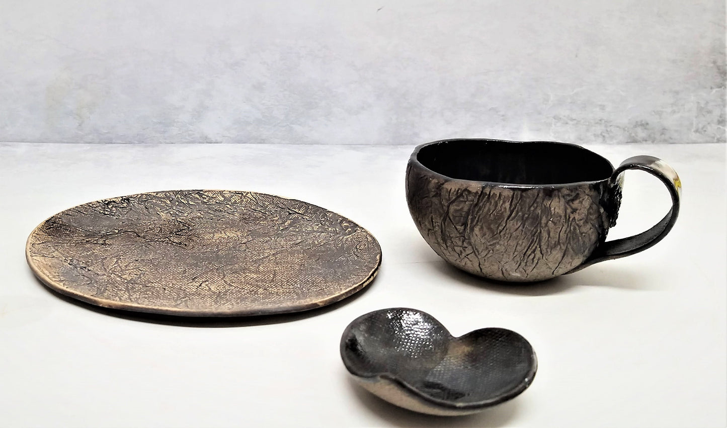 Handmade Tea Mug with Saucer