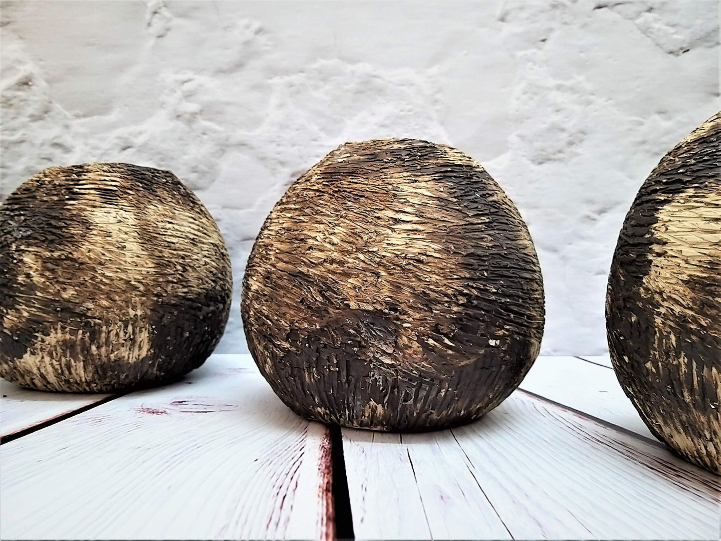 Round Primitive Clay Vase