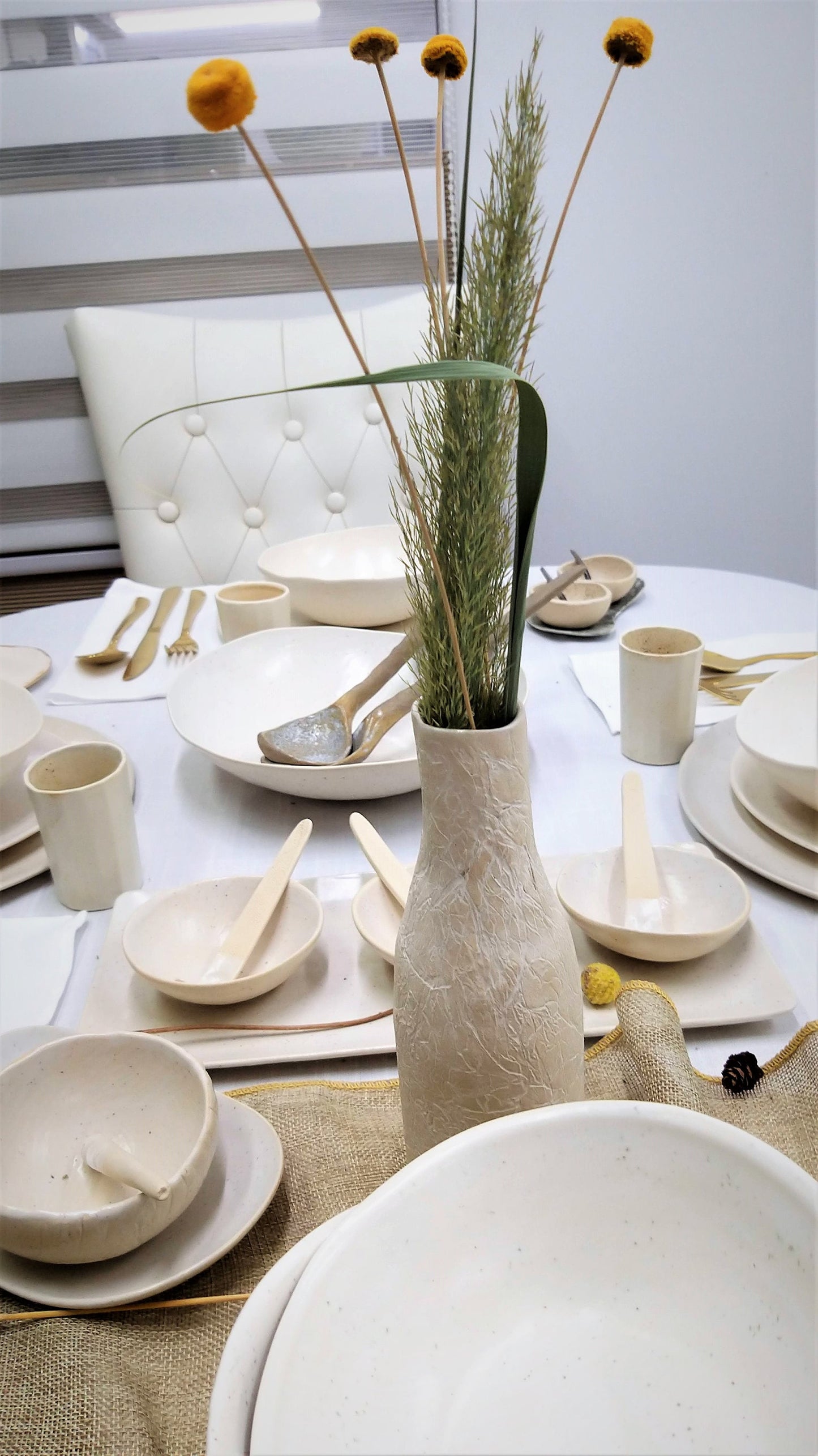 White Christmas Dinner Set