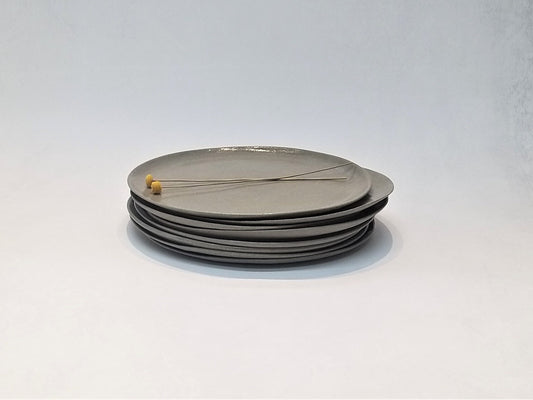 Gray Ceramic Dinner Plates