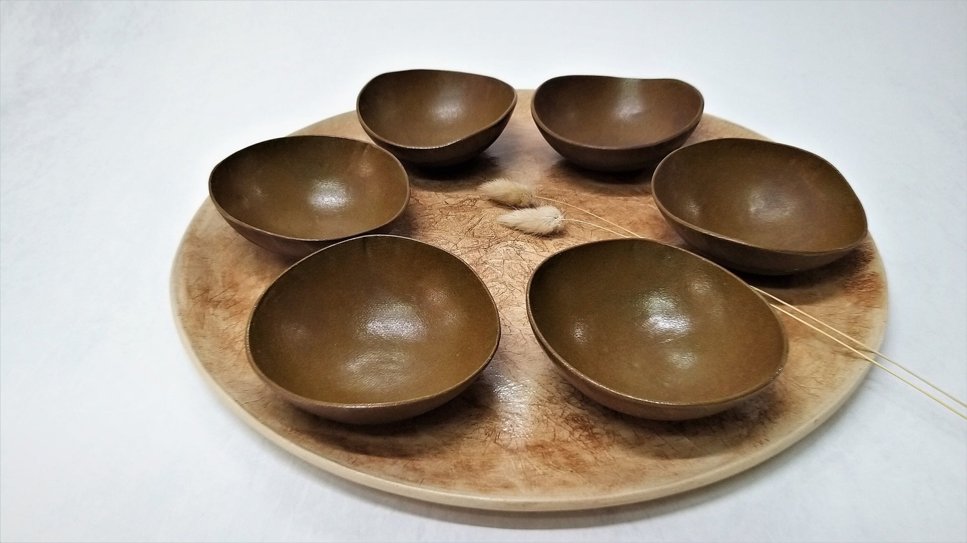 Brown Passover Seder Plate