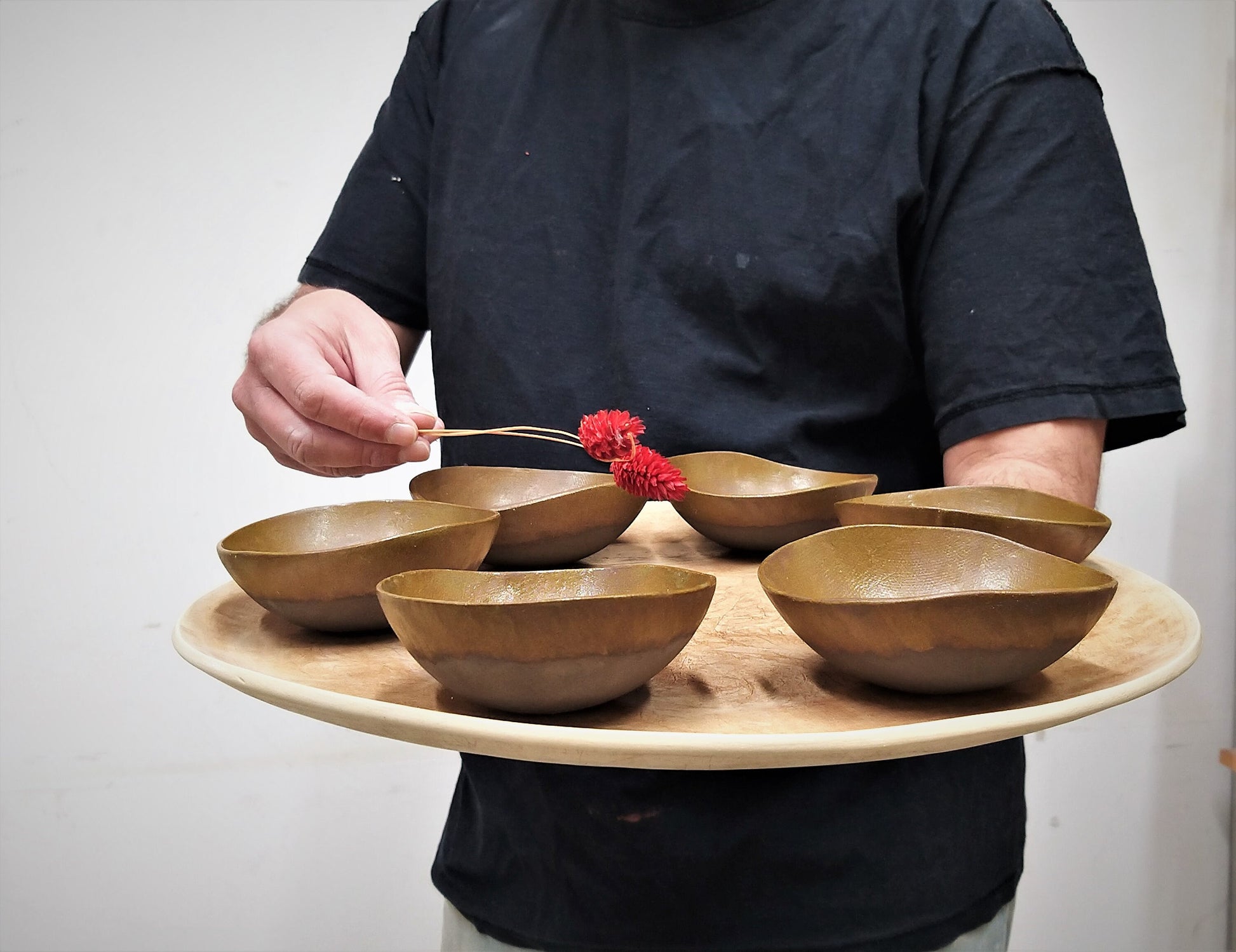 Brown Pesach Seder Plate Set