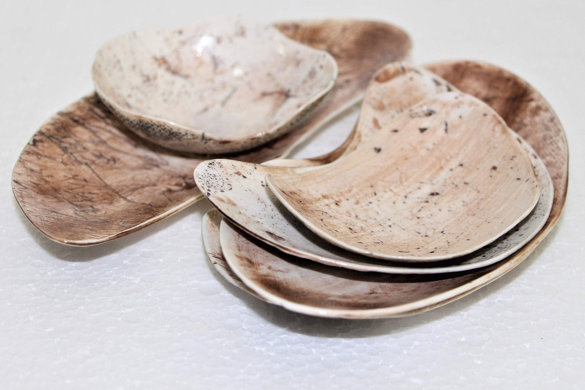 Oval Ceramic Plate Set Of 5