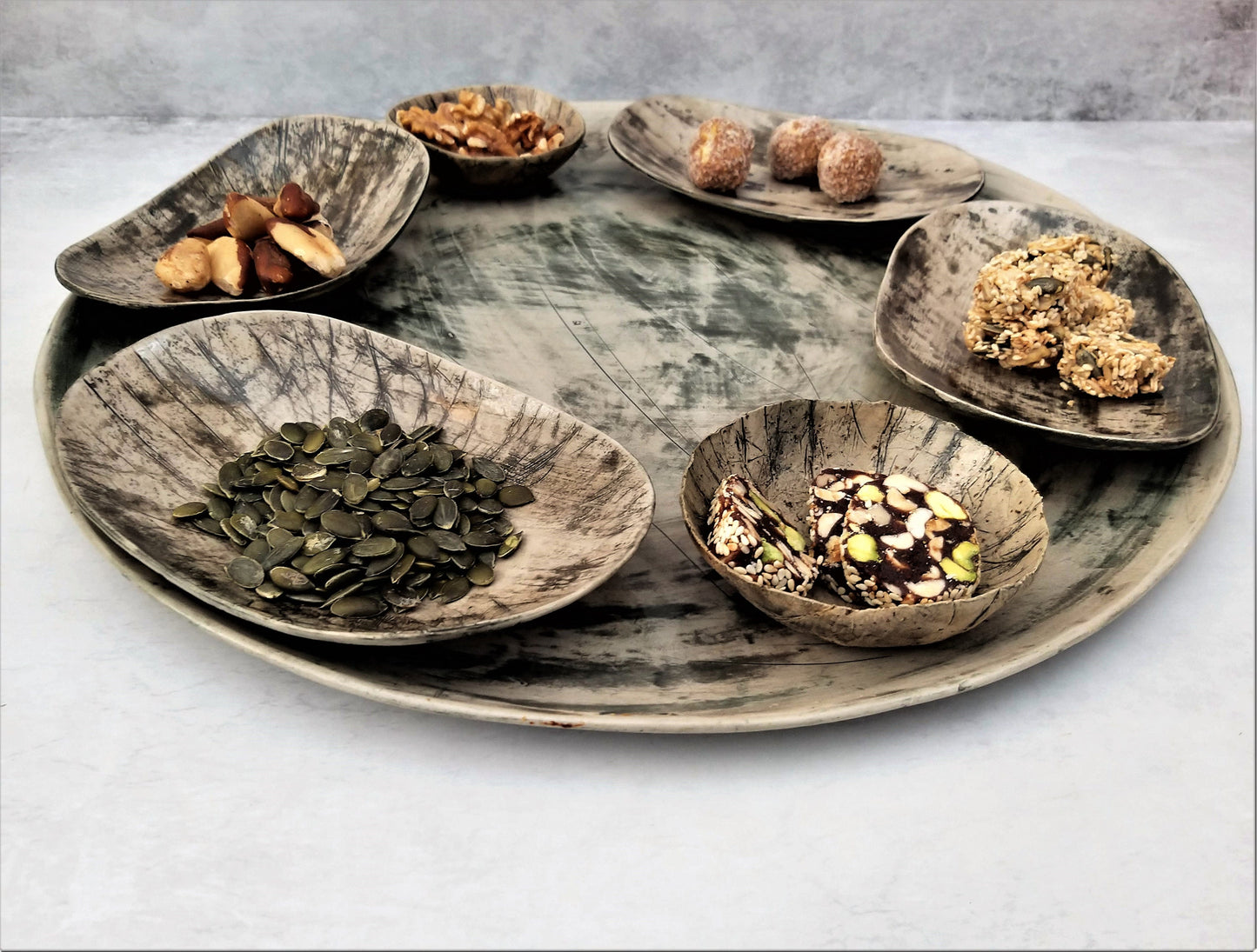 Huge Round Ceramic Serving Platter