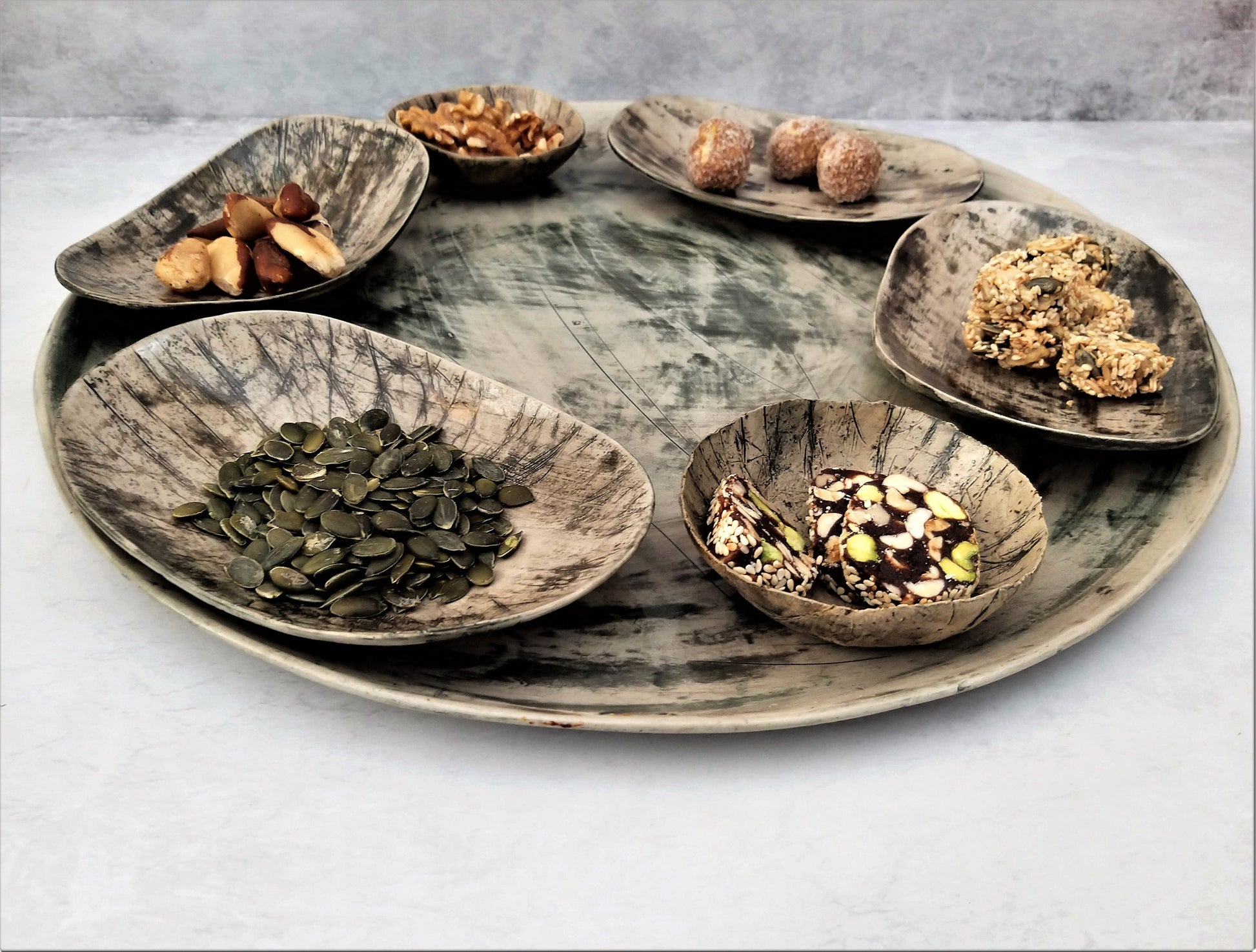 Huge Round Ceramic Serving Platter