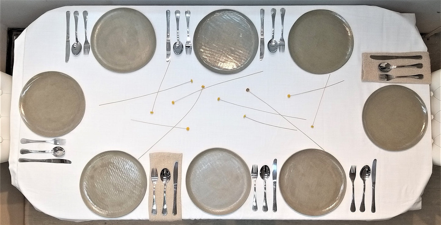 Gray Ceramic Natural Dinnerware