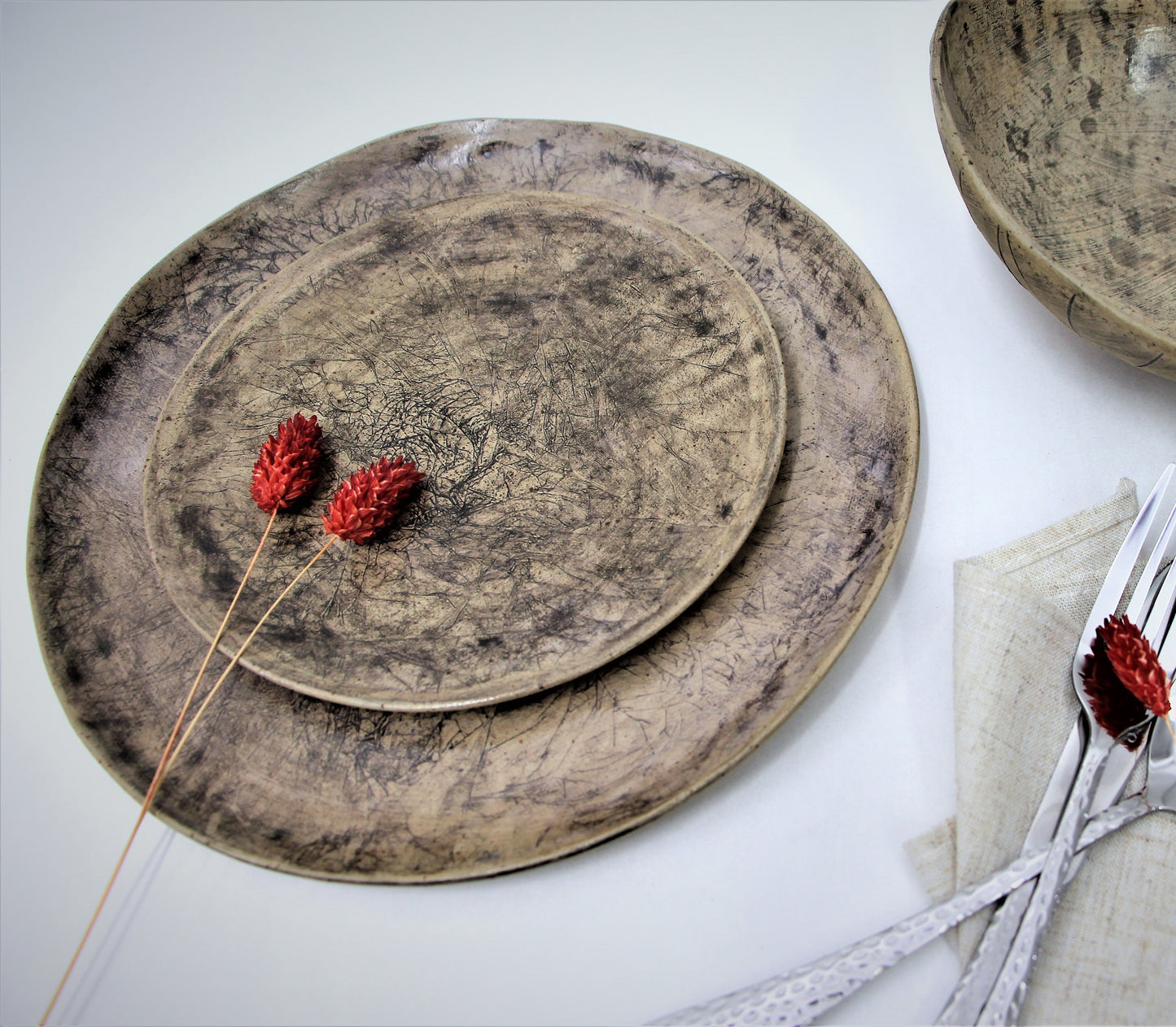Unusual Stoneware Plate