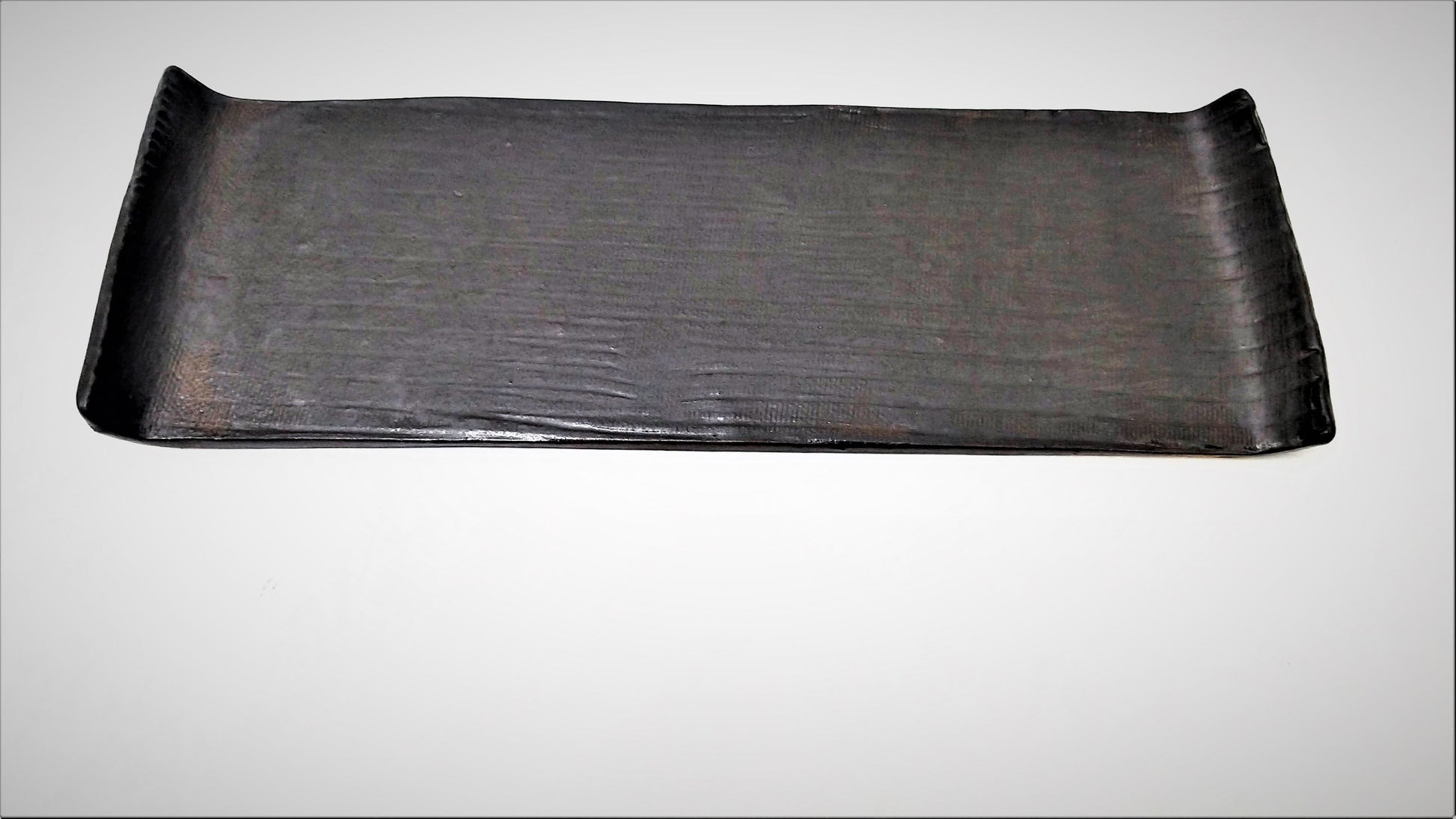 Handmade Ceramic Black Sushi Plate