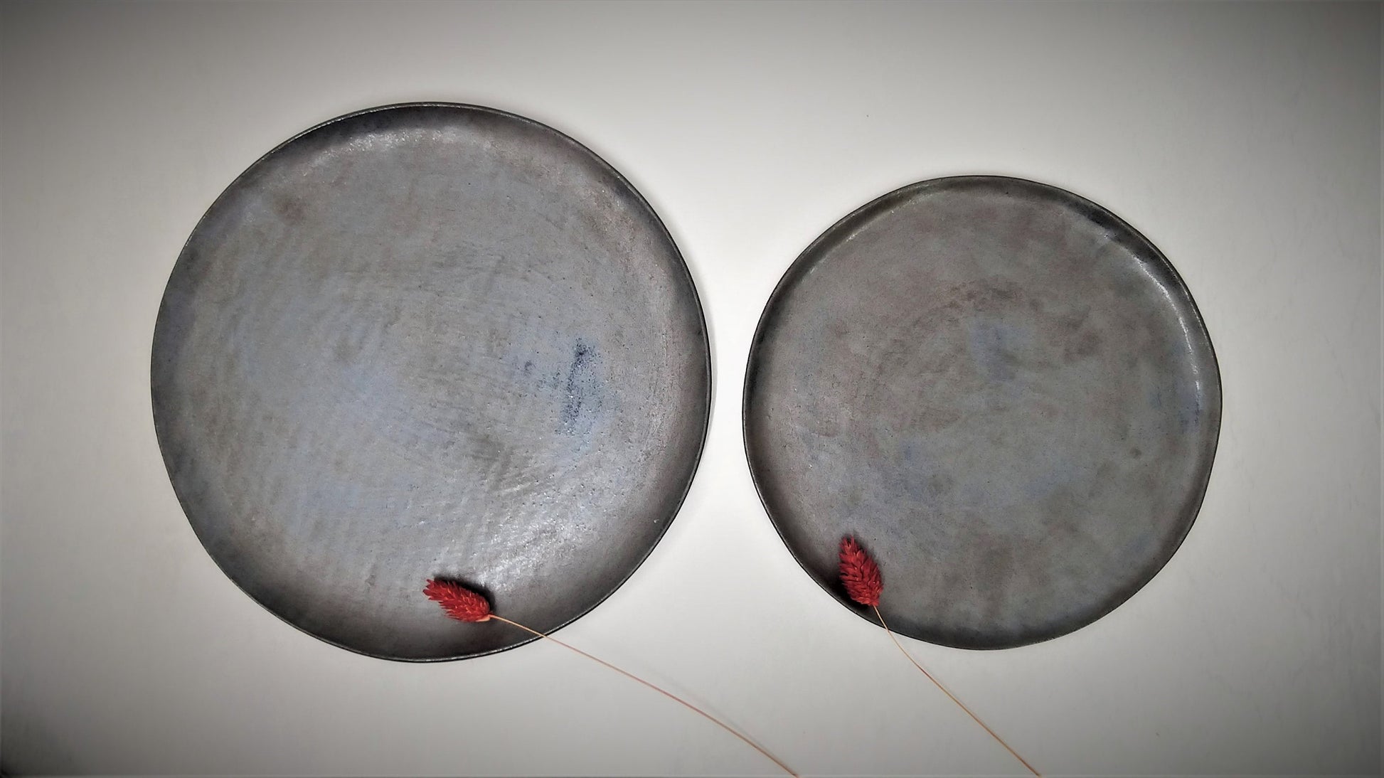 Black Bronze Ceramic Plates Set