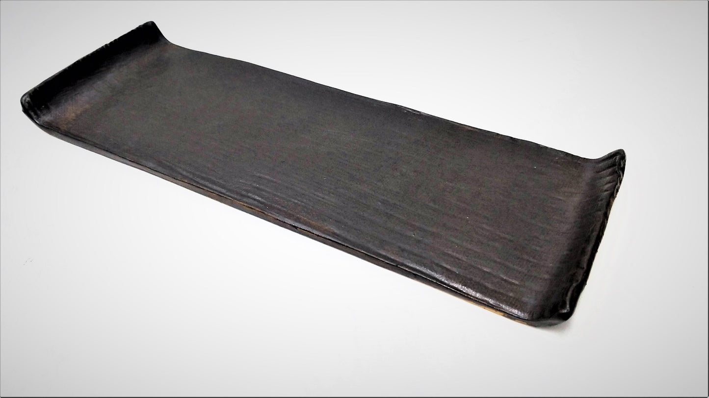 Black Ceramic Rectangular Plate