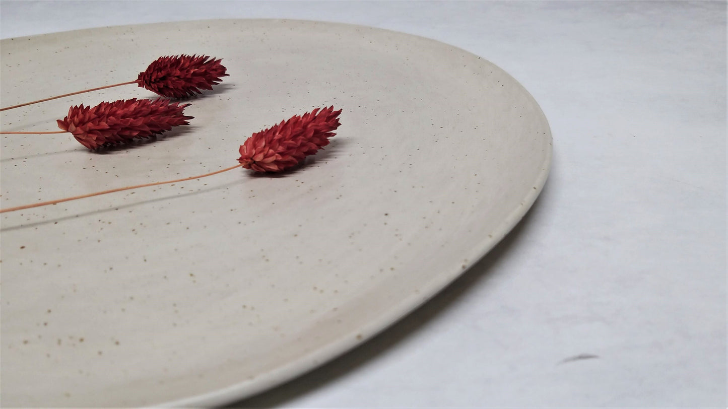 White Rustic Plate