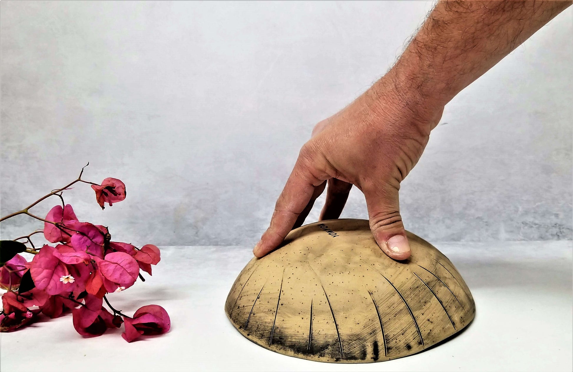 Handmade beige bowl