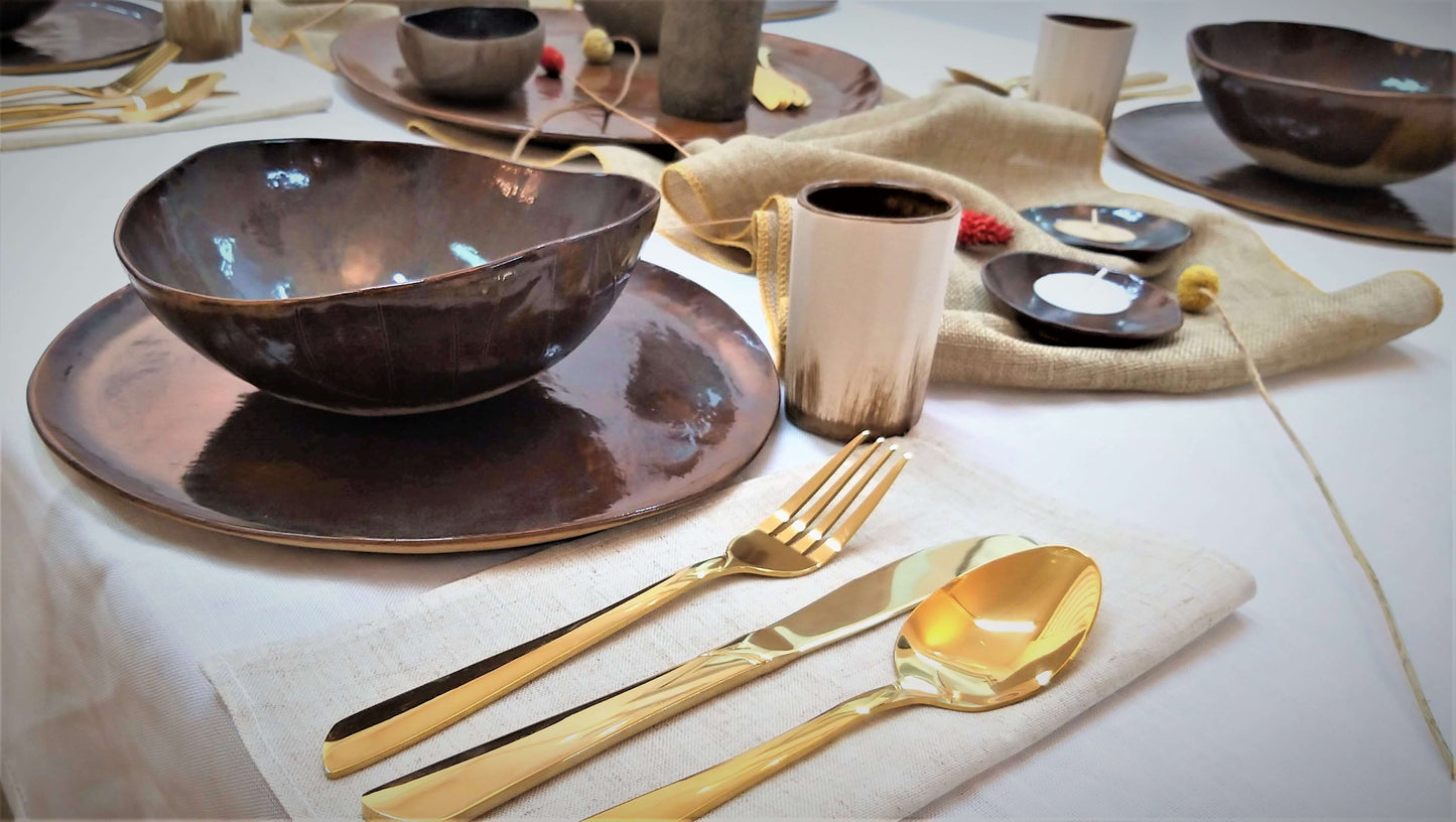 ceramic bowl and plate