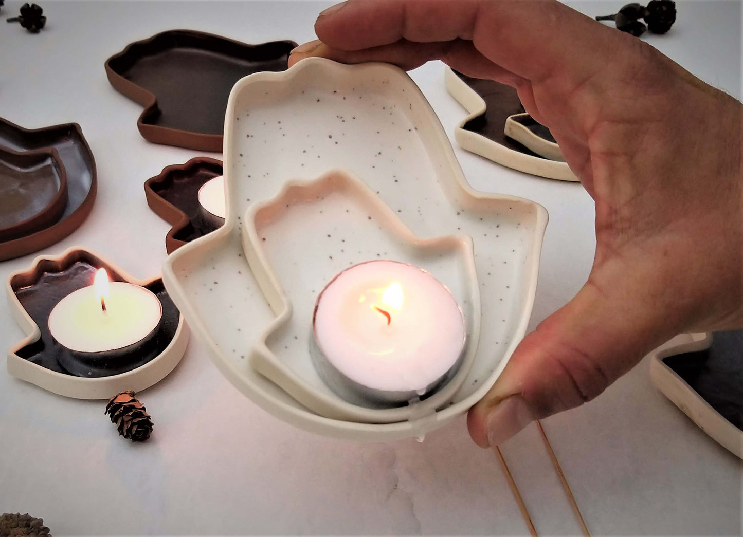 Small ceramic plates