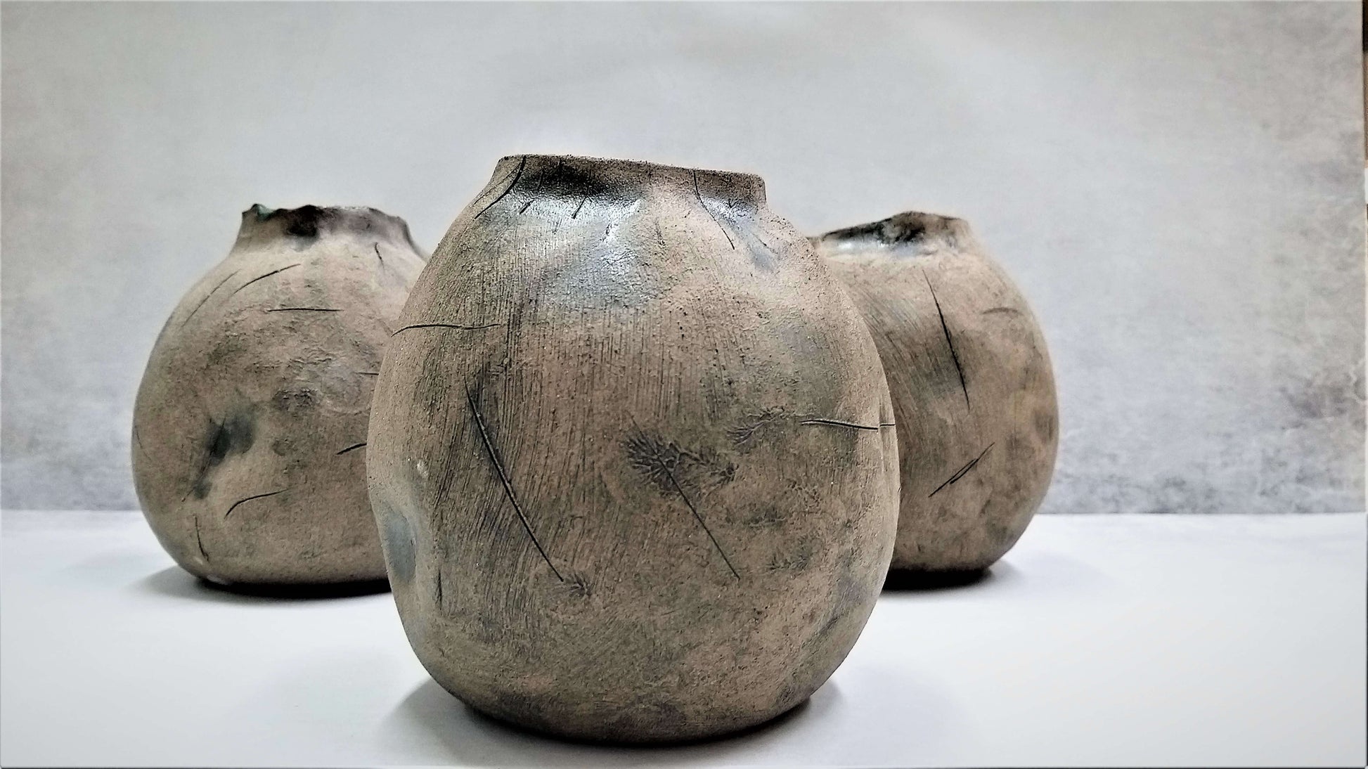 Gray Ceramic Vase