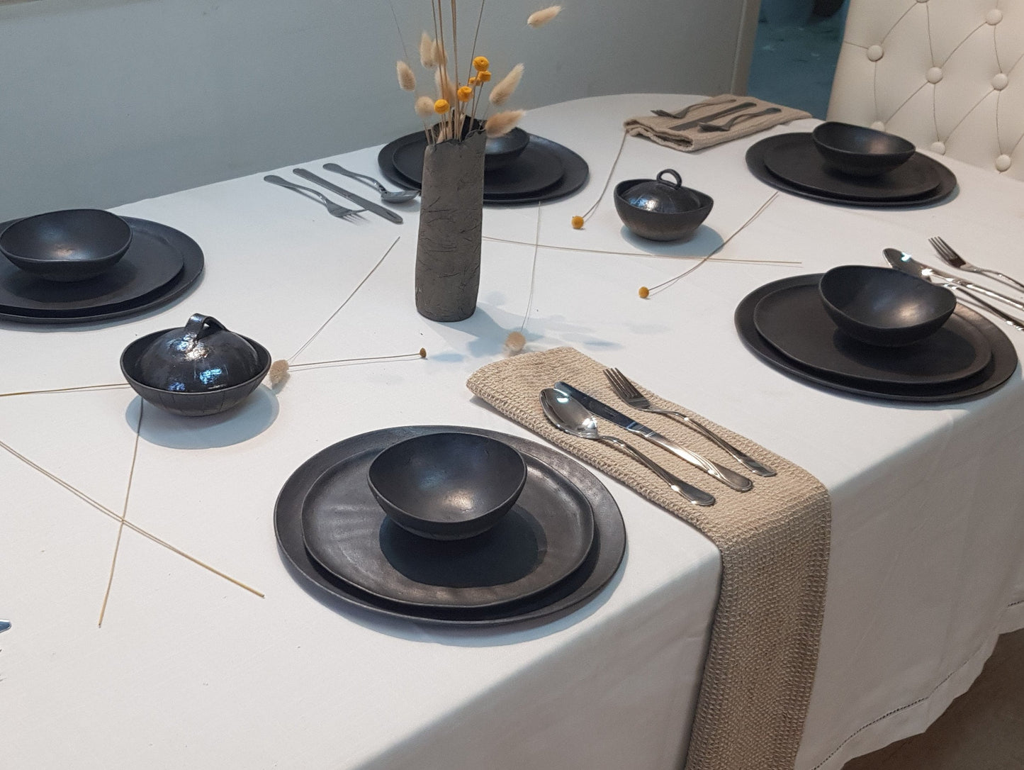 Black Ceramic Japanese Dinnerware