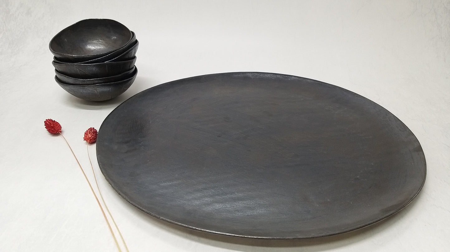 Black Handmade Ceramic set