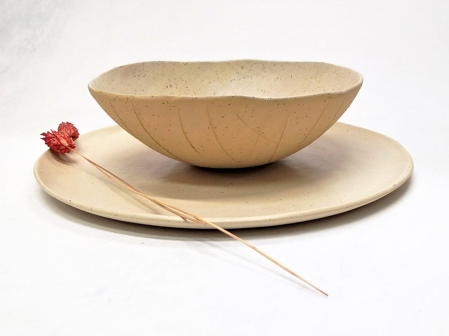 White Plate Set