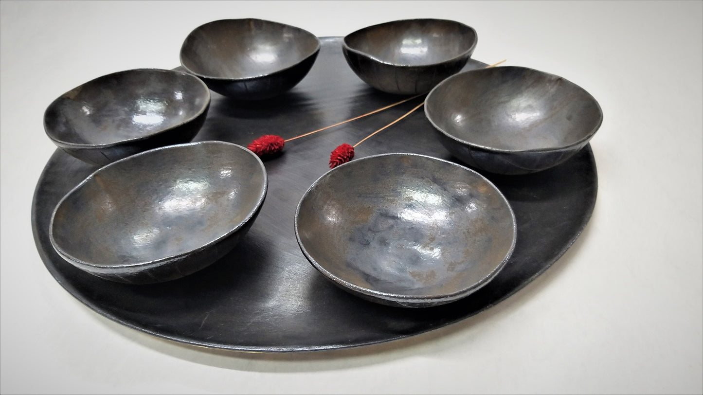 Modern Serving Tray and Bowls Set