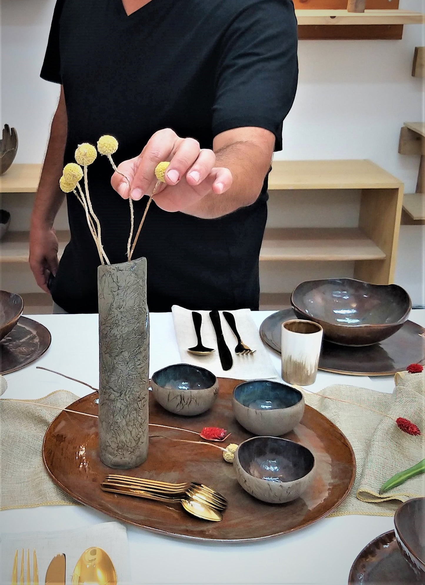 Ceramic Handmade Winter Dinnerware