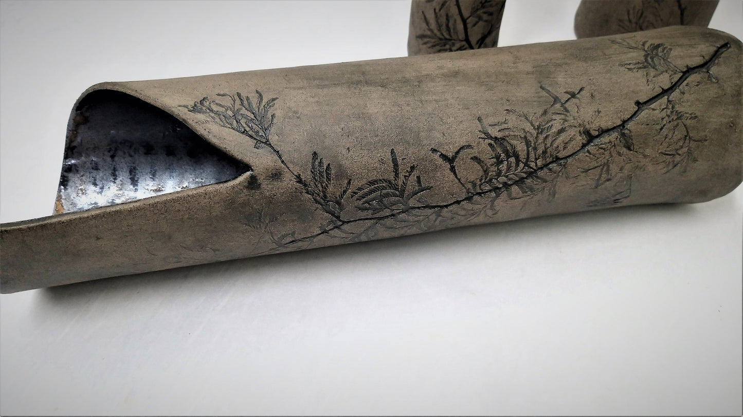 Tall skinny ceramic vase