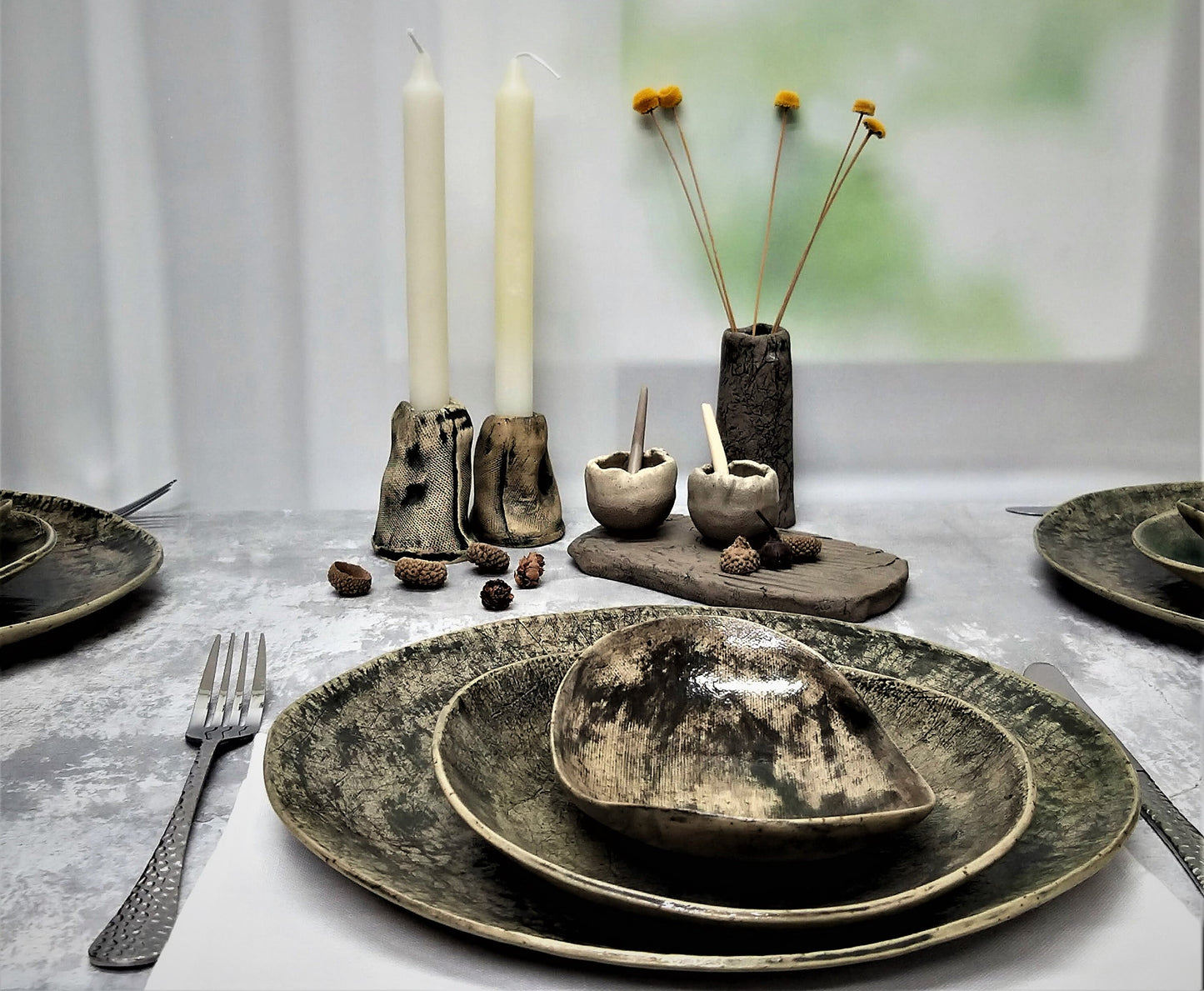 Handmade Rustic Dish Set