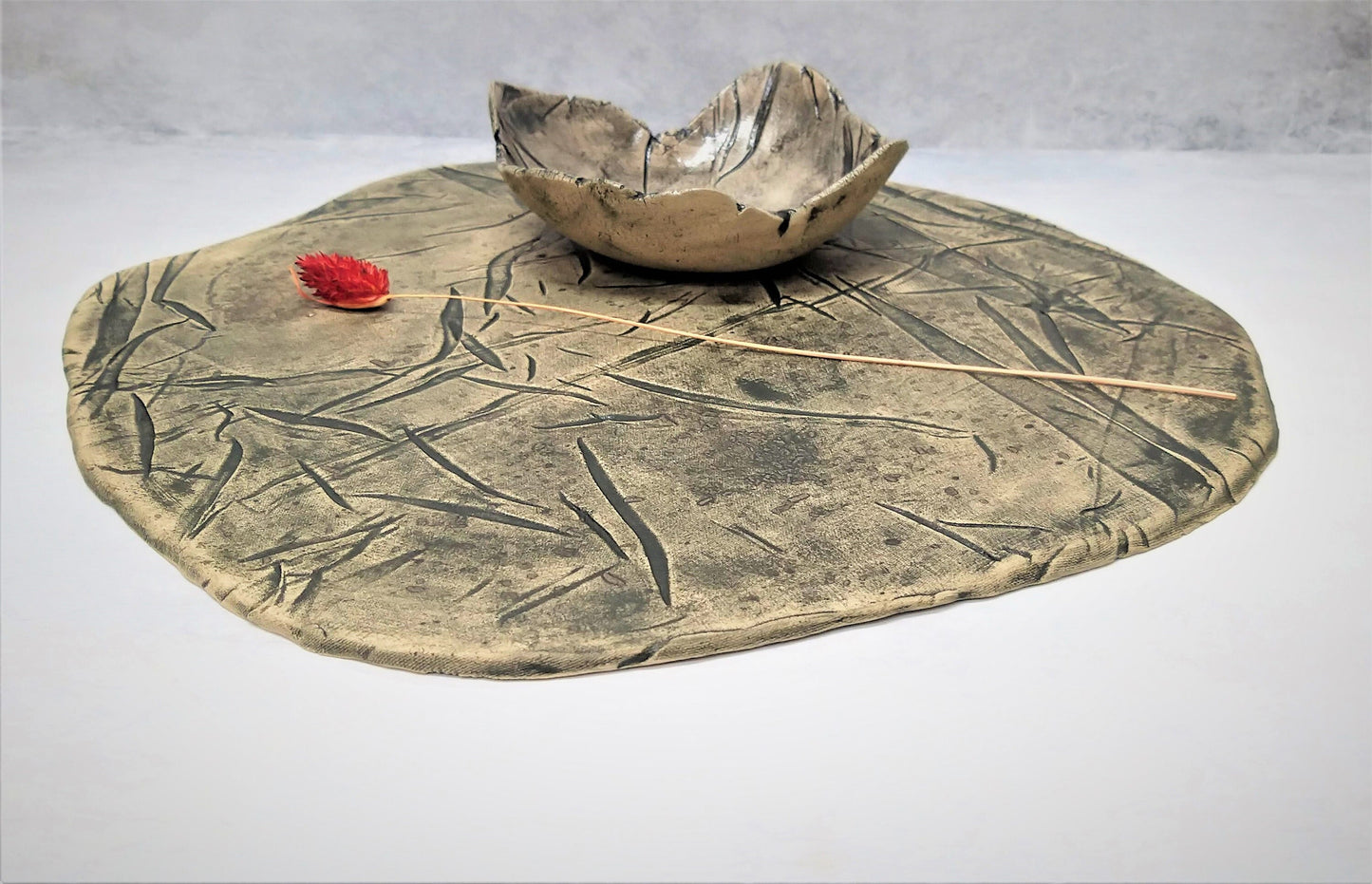 Handmade Platter And Bowl Set