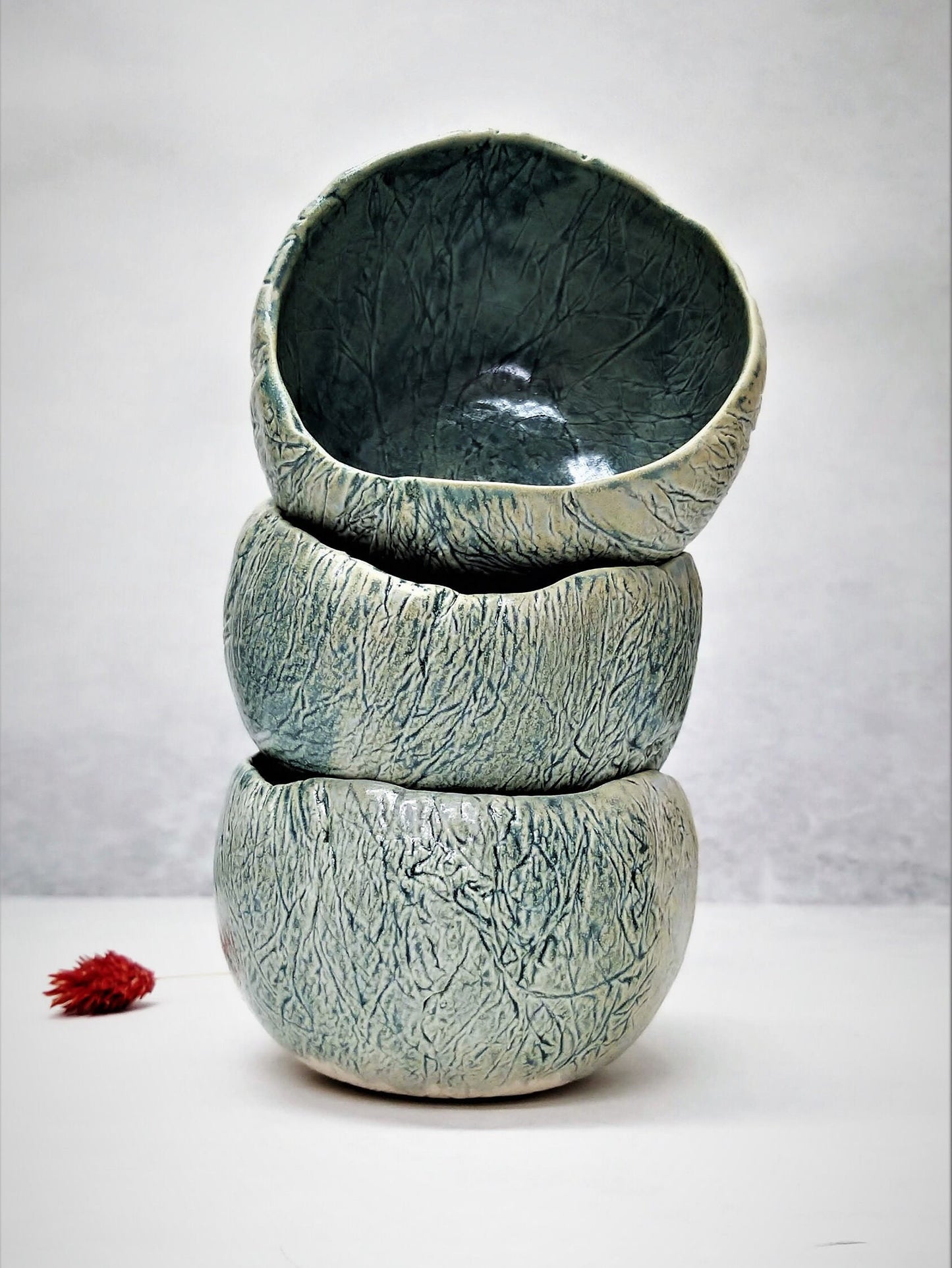 Nesting Ceramic Bowls Set Serving Dish