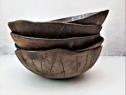 Rustic ceramic bowl