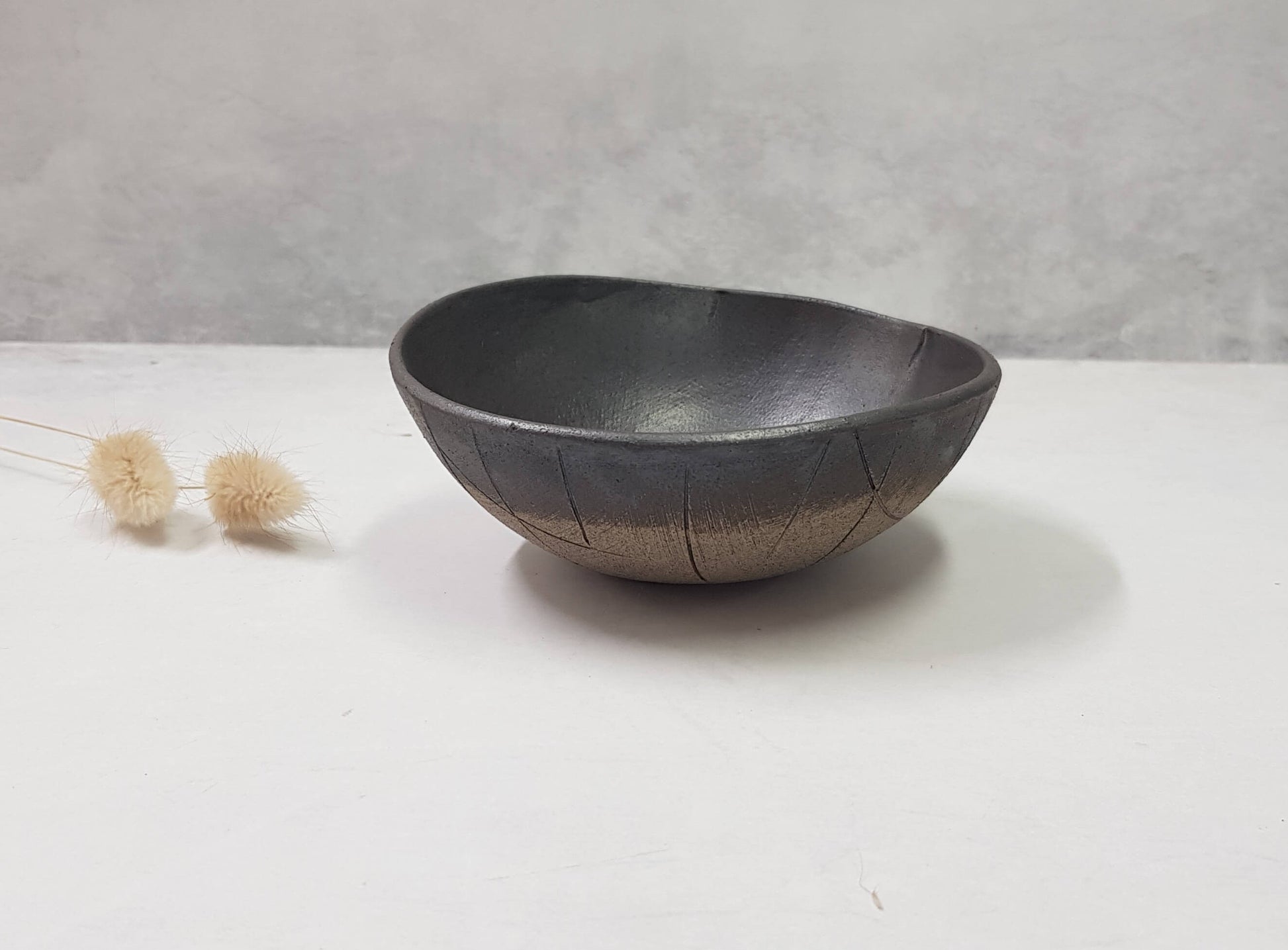 Small Ceramic Stoneware Dipping Bowl Set