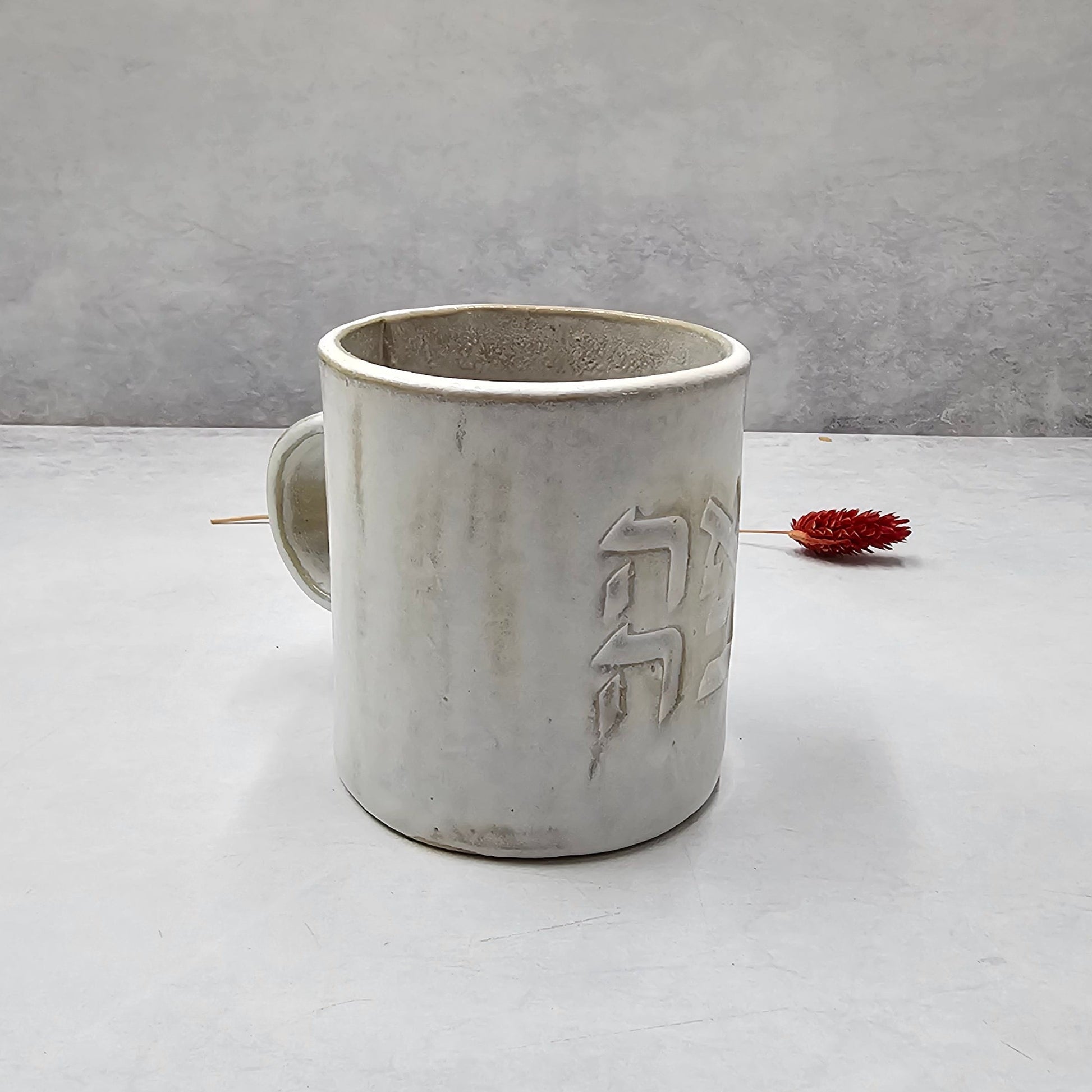 Ceramic white mug