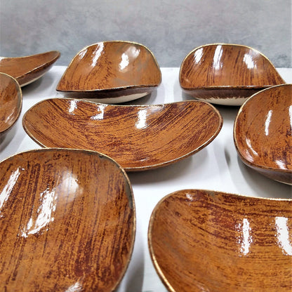 Small Brown Ceramic Plates