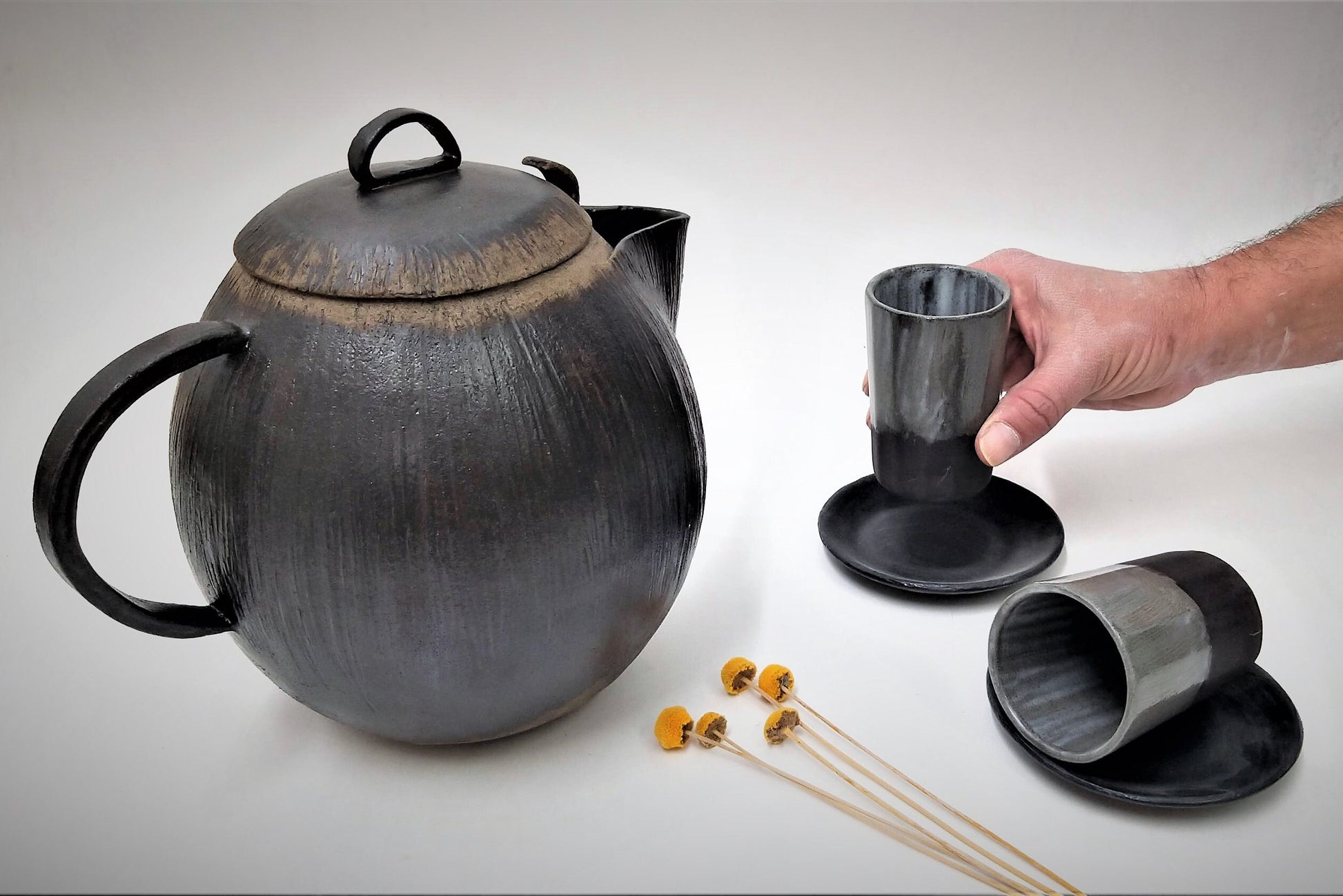 Ceramic Tea Cup Set With Teapot