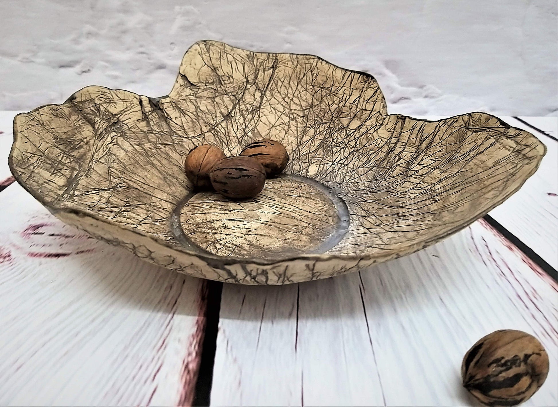 Modern Pottery Centerpiece, Large Ceramic Fruit Bowl for Dining