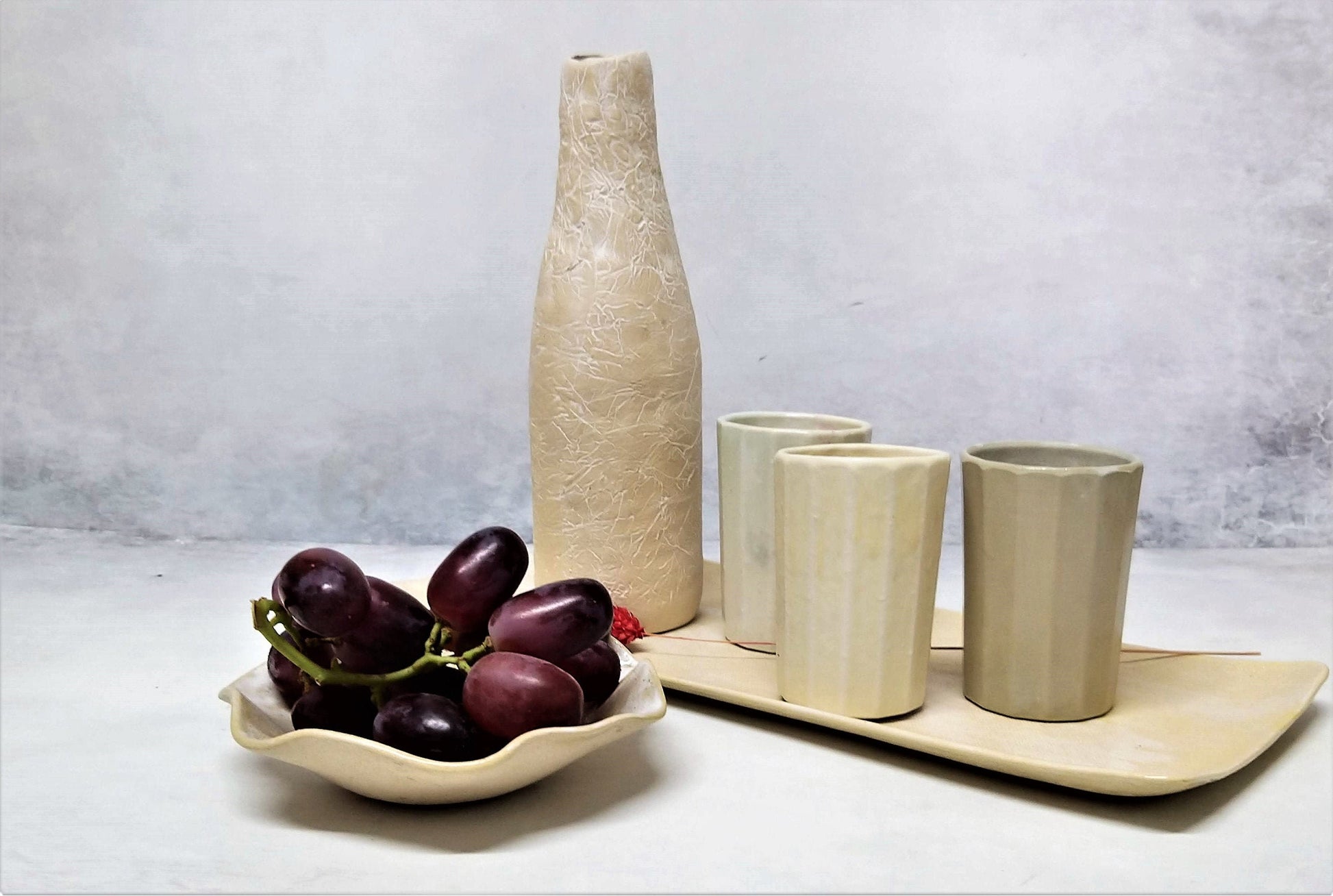 Handmade ceramic drinkware set