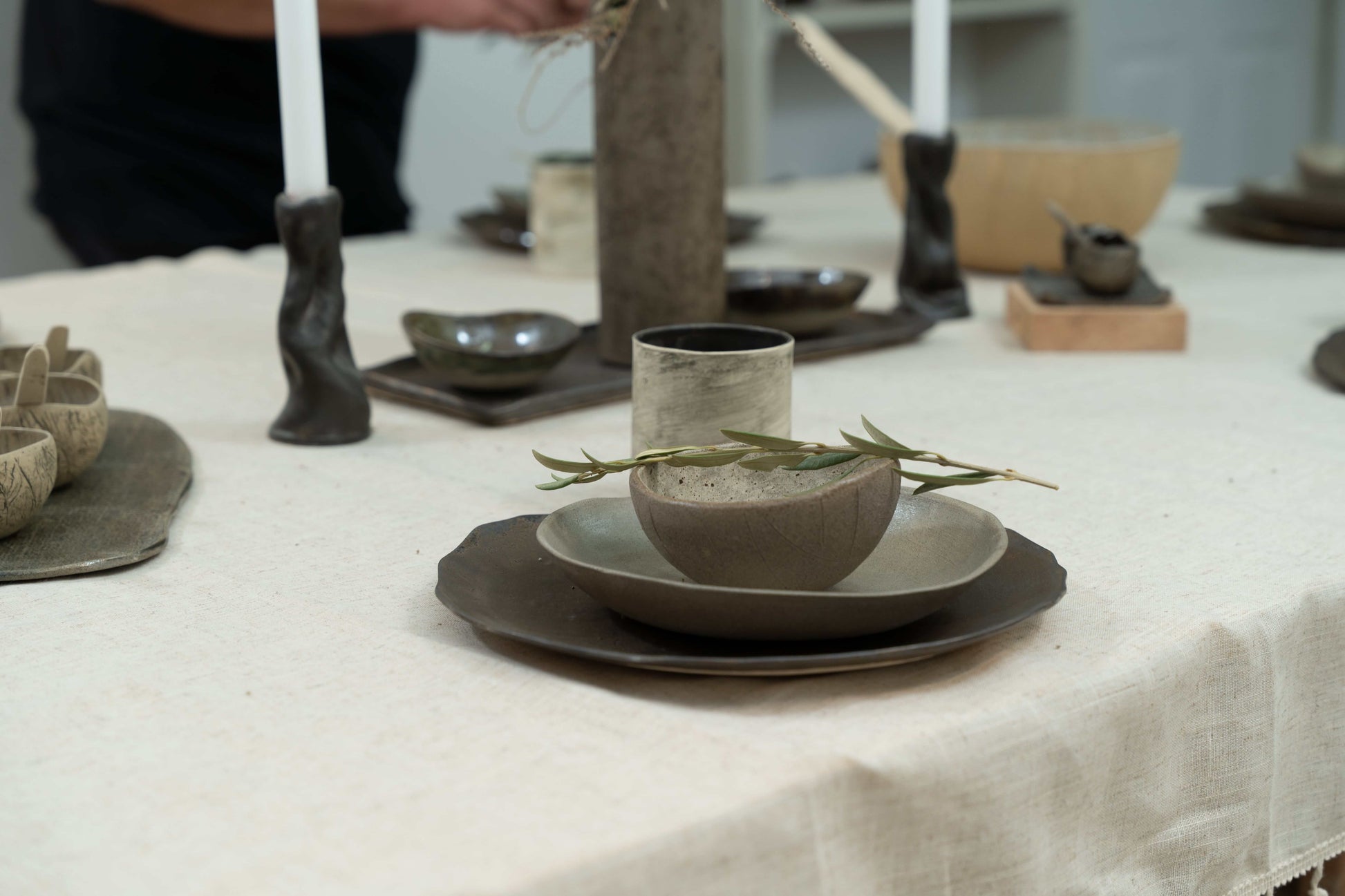 Natural earthy clay tones