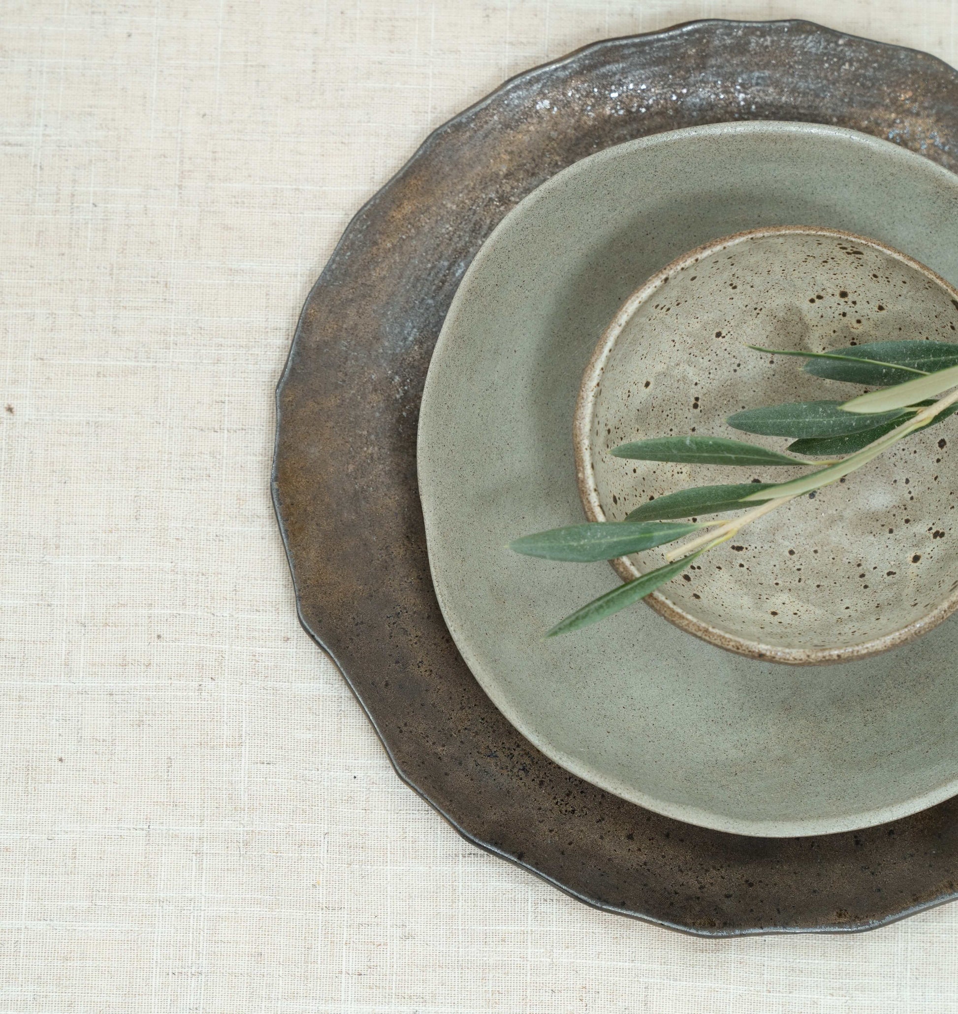 Small brown dessert bowl