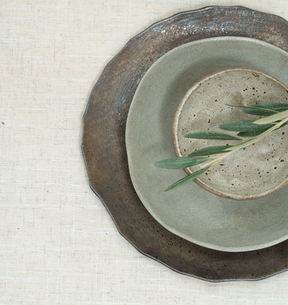 Small brown dessert bowl
