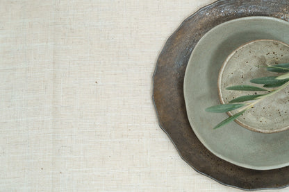 Stacked bowls and plate