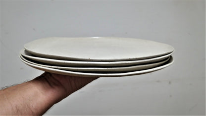 White Ceramic Microwave Safe Plates