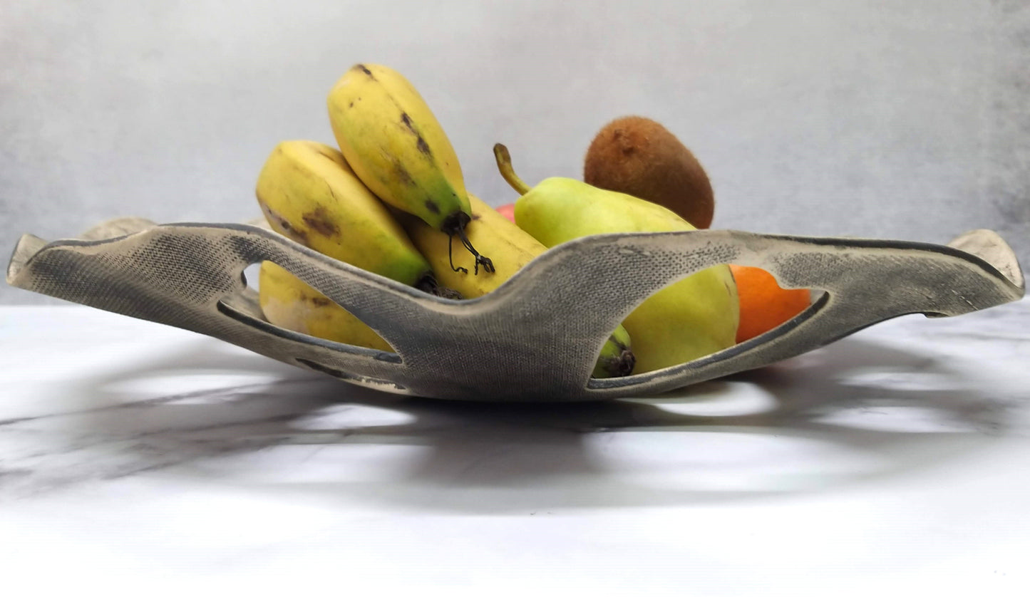 Hearts Shaped Grey Ceramic Bowl