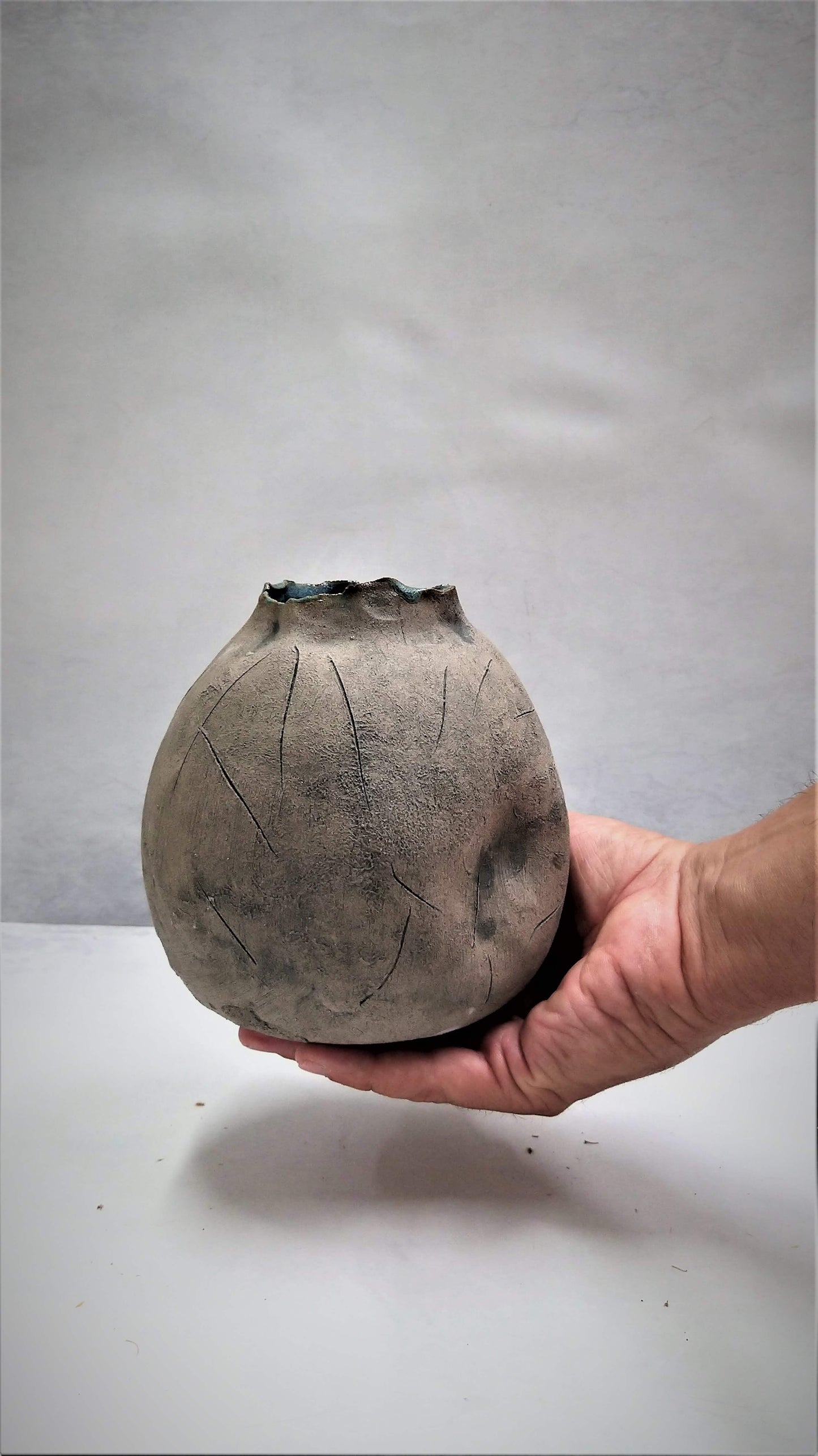 Ceramic Vase with Abstract Design
