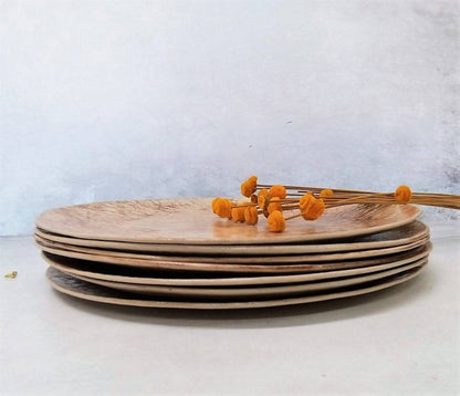 Handmade ceramic plates set