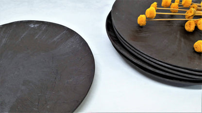 Black Ceramic Dinner Plates